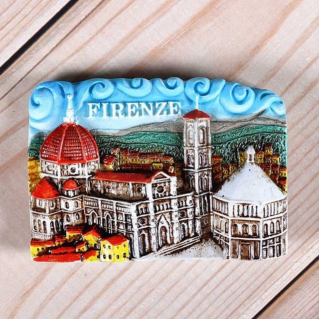 Magnetic refrigerator magnets Italy Switzerland Chile Austria European countries Tourist attractions souvenir Home decoration - foodandtravelers