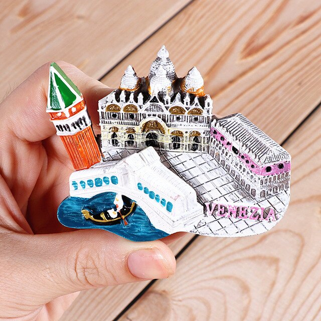 Magnetic refrigerator magnets Italy Switzerland Chile Austria European countries Tourist attractions souvenir Home decoration - foodandtravelers