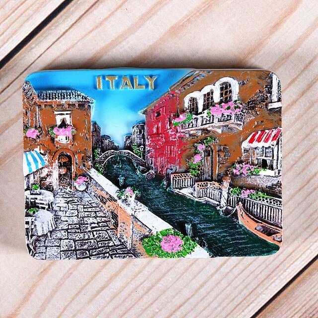 Magnetic refrigerator magnets Italy Switzerland Chile Austria European countries Tourist attractions souvenir Home decoration - foodandtravelers