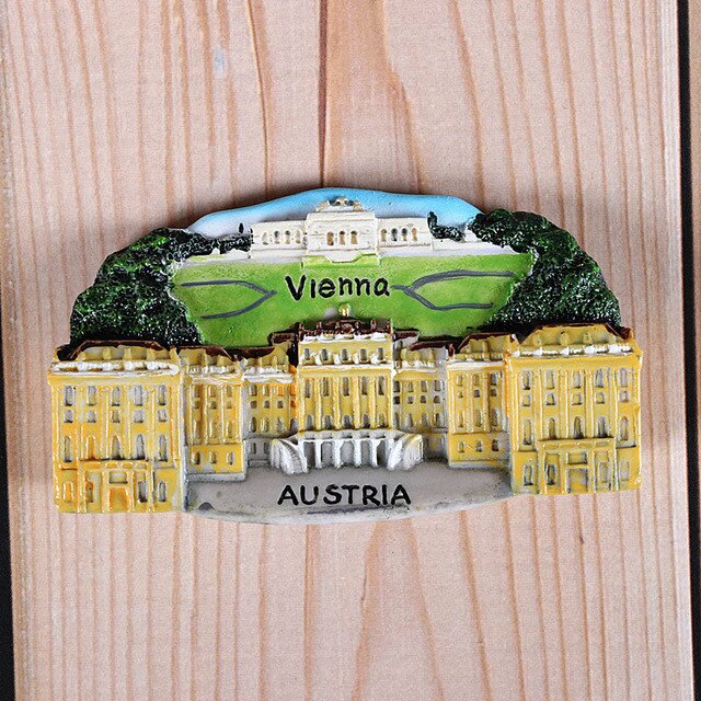 Magnetic refrigerator magnets Italy Switzerland Chile Austria European countries Tourist attractions souvenir Home decoration - foodandtravelers