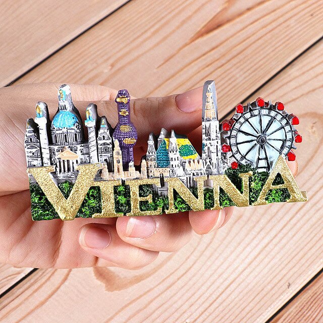 Magnetic refrigerator magnets Italy Switzerland Chile Austria European countries Tourist attractions souvenir Home decoration - foodandtravelers