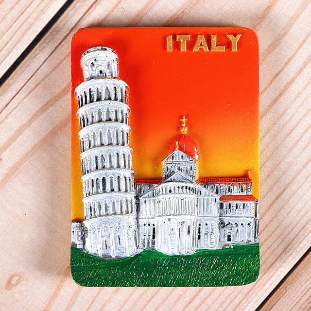 Magnetic refrigerator magnets Italy Switzerland Chile Austria European countries Tourist attractions souvenir Home decoration - foodandtravelers