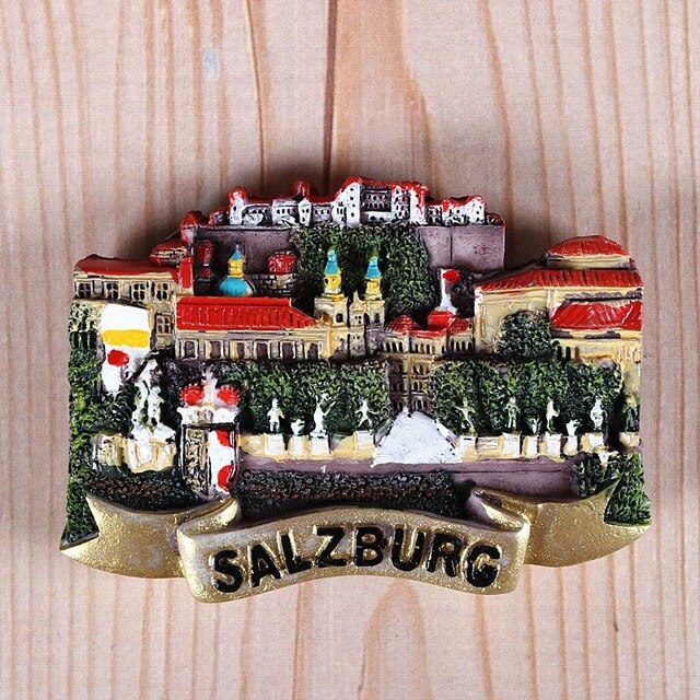 Magnetic refrigerator magnets Italy Switzerland Chile Austria European countries Tourist attractions souvenir Home decoration - foodandtravelers