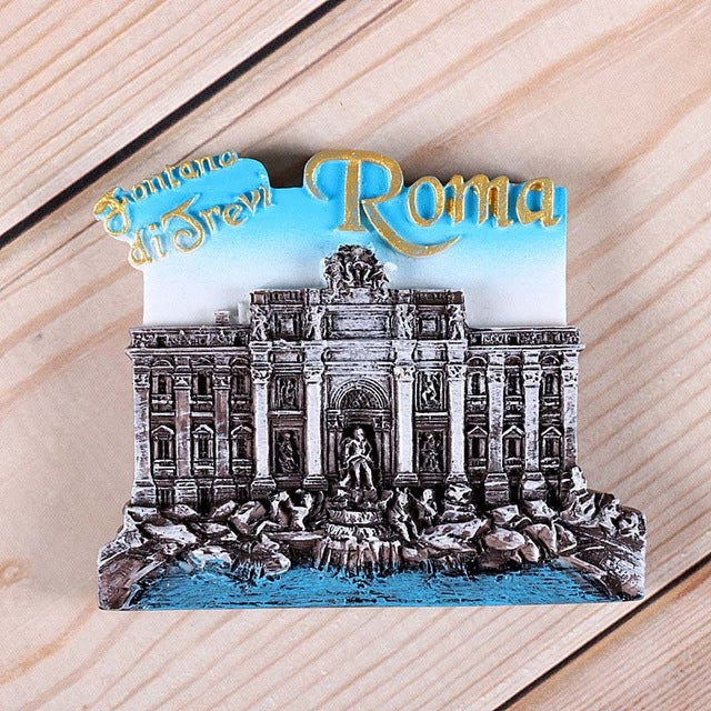 Magnetic refrigerator magnets Italy Switzerland Chile Austria European countries Tourist attractions souvenir Home decoration - foodandtravelers