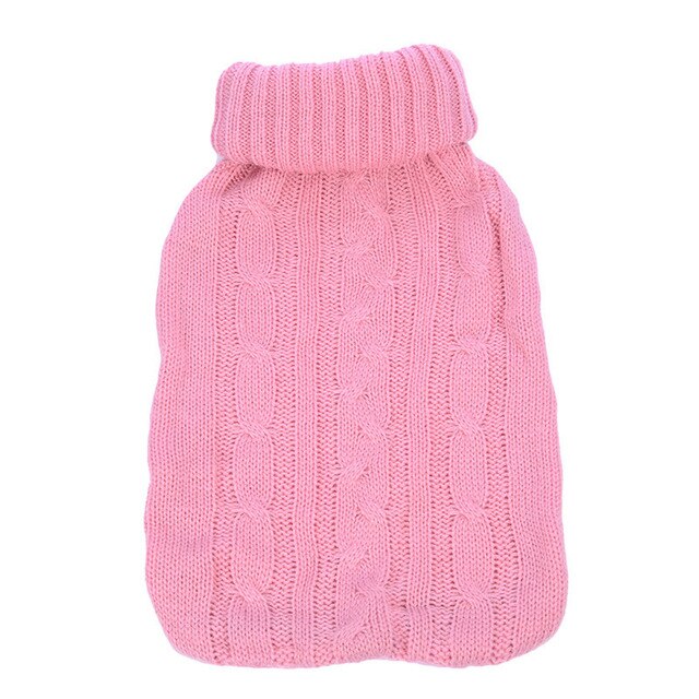 Portable 2000ml Hot Water Bottles Bag Cover Knitted Winter Warm Hand Warmer Water Bag Covers Clothes - foodandtravelers