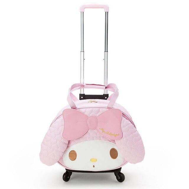 1PCS Melody Fashion PU Anime Luggage Case Travel Bag Reusable Tote Handbags Cartoon Pouch Bags NEW - foodandtravelers