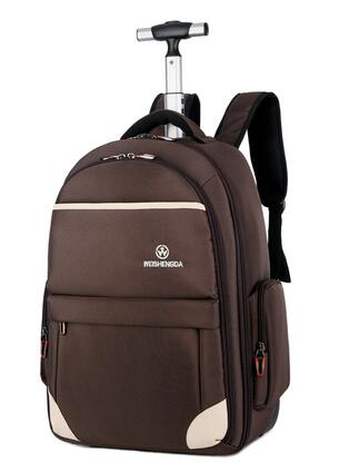 Men Oxford Travel trolley bags Wheels Travel trolley Rolling backpacks Women wheeled Backpacks Men Business luggage suitcase - foodandtravelers