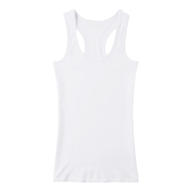 Women Spring Summer Tank Tops Sleeveless Loose Tee Tops Ladies Round Neck Vest Singlets Camisole Cotton Slim Thin Vest