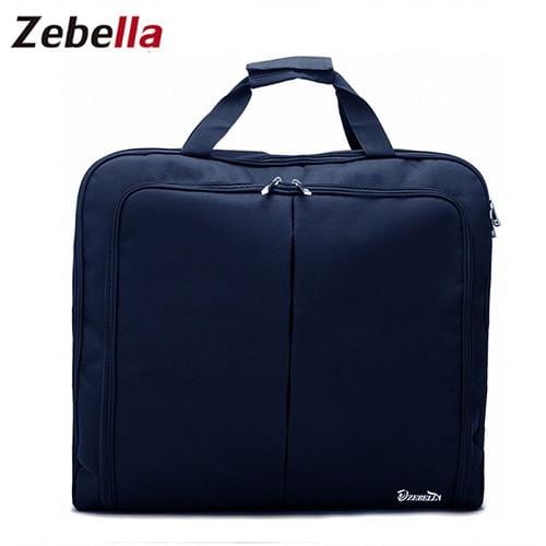 Zebella Waterproof Black Zipper Garment Bag Suit Bag Durable Men Business Trip Travel Bag For Suit Clothing Case Big Organizer