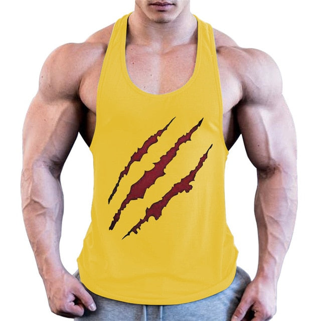 Batman Bodybuilding Stringer Tank Top Mens Fitness Singlets Cotton Sleeveless shirt Workout Sportwear Undershirt gym Clothing - foodandtravelers