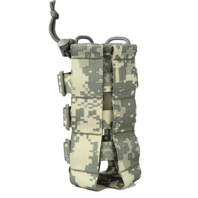 Tactical Water Bottle Pouch Military Molle System Kettle Bag Camping Hiking Travel Survival Kits Holder ZH