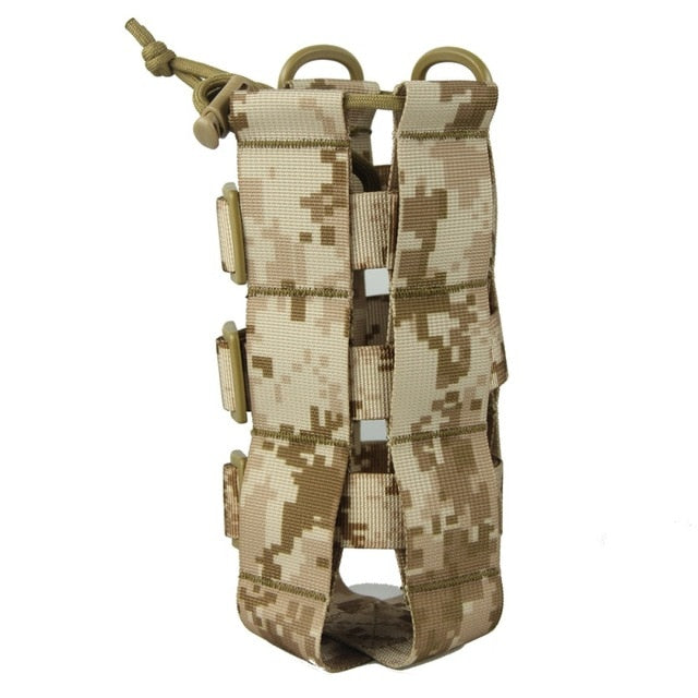 Tactical Water Bottle Pouch Military Molle System Kettle Bag Camping Hiking Travel Survival Kits Holder ZH