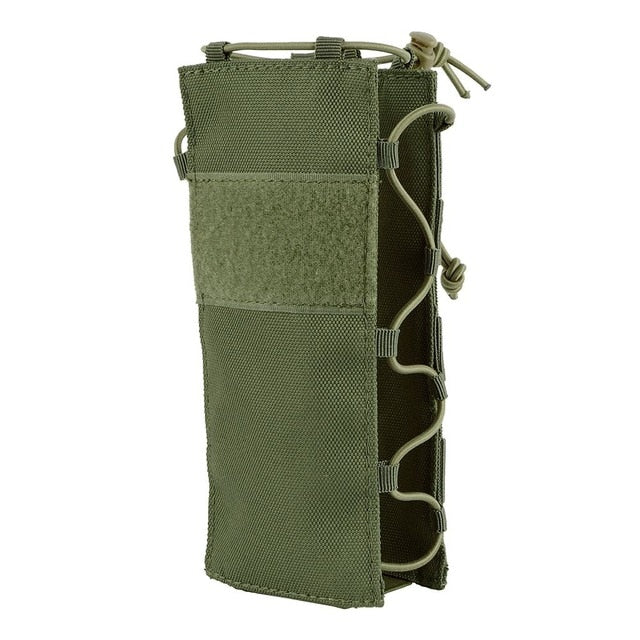 Outdoor Military Molle Pouch Camping Water Bottle Bag Open Top Survival Kettle Holder 600D Polyester Waterproof Travel Kits - foodandtravelers