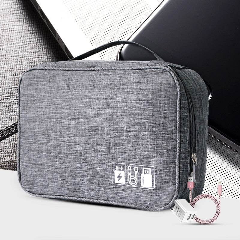 Digital Cable Bag Men Portable Travel Gadgets Pouch Power Cord Charger Headset Organizer Drive Electronic Suitcase Accessories - foodandtravelers