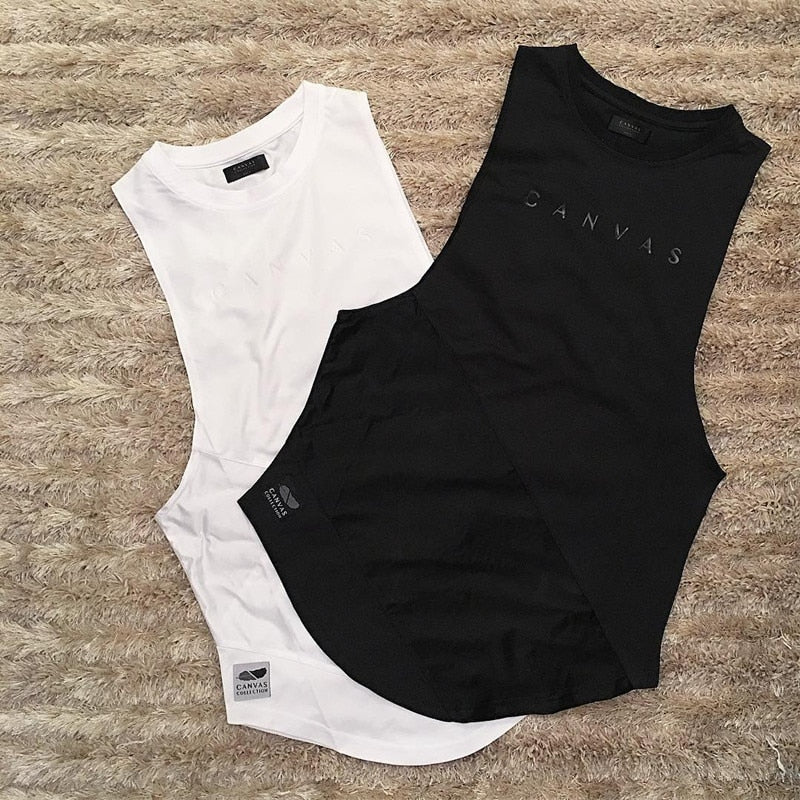 Mens Tank Top Sleeveless Blouse  Stringer Tank Top Bodybuilding Elastic Stitching Tight Vest for GYM Fitness - foodandtravelers