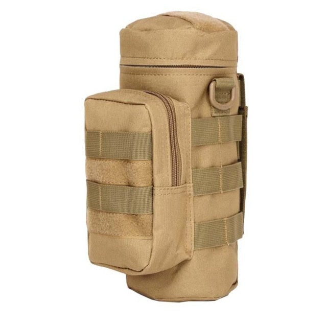 Outdoors Camping Hiking Bags Molle Water Bottle Pouch Tactical Gear Kettle Waist Shoulder Bag for Army Fans Climbing - foodandtravelers