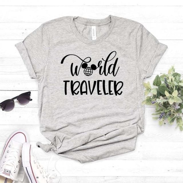 World traveler Print Women tshirt Cotton Hipster Funny t-shirt Gift Lady Yong Girl Top Tee Drop Ship ZY-479