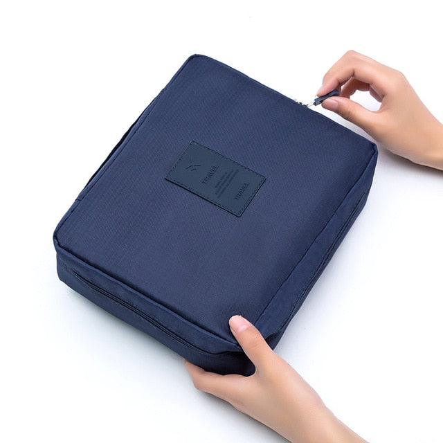 New Travel Men Women Cosmetics Toiletries Storage Case Pouch Packing Organizer Portable Wash Cosmetic Bag Travel Accessories - foodandtravelers