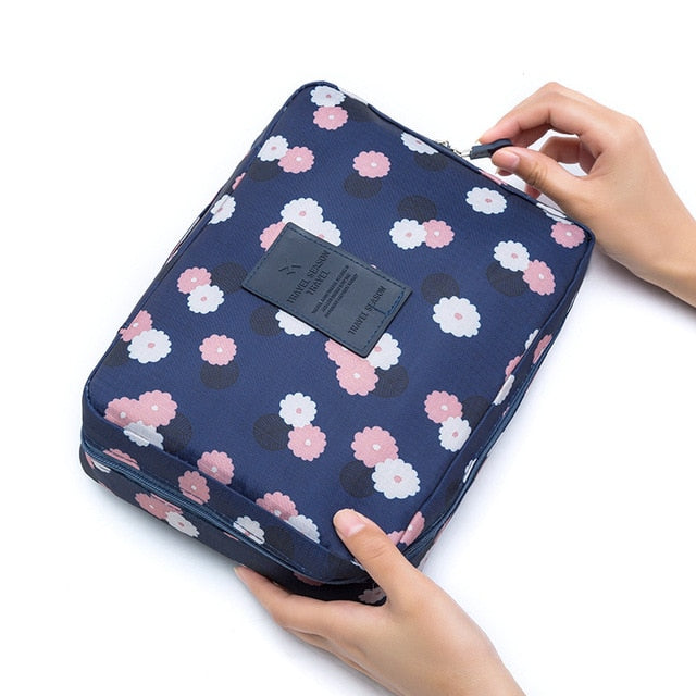 New Travel Men Women Cosmetics Toiletries Storage Case Pouch Packing Organizer Portable Wash Cosmetic Bag Travel Accessories - foodandtravelers