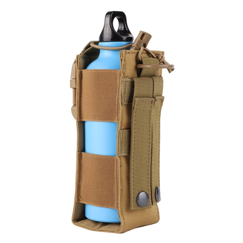 Water Bag Bottle Cantil Militar Pouch Tactical Molle Military Canteen Cover Holster Outdoor Travel Cycling Shooting Kettle 600D