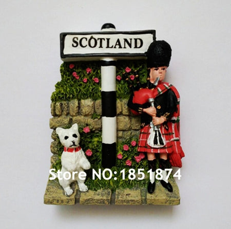 United Kingdom Dublin Ireland Scotland 3D Fridge Magnets Tourism Souvenirs Refrigerator Magnetic Stickers Home Decortion