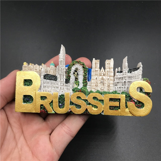 Magnets Sticker For Refrigerator Hungary Dubai Thailand Poland Egypt Italy Australia Spain Belgium Resin Fridge Magnet souvenir - foodandtravelers