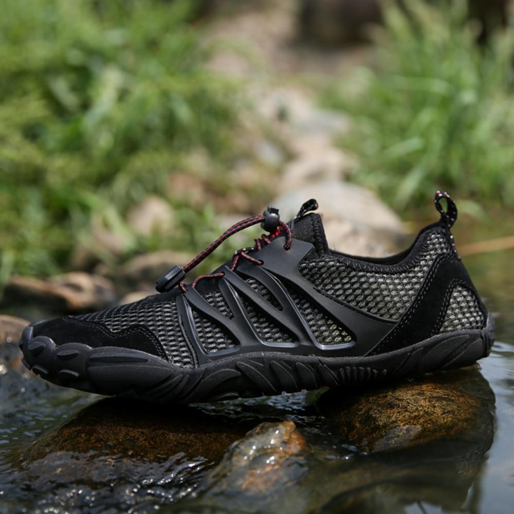 2019 Men Camping Training Outdoor Sport Trail Hiking Shoes Waterproof Mountaineer Walking Climbing Trip Sneakers - foodandtravelers