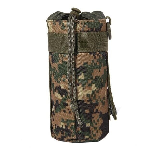 550ML Water Bottle Pouch Tactical Molle Kettle Pouch Pocket Water Bottle Holder Outdoor Camping Army Gear Bags 6 Colors - foodandtravelers