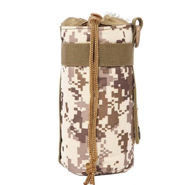 550ML Water Bottle Pouch Tactical Molle Kettle Pouch Pocket Water Bottle Holder Outdoor Camping Army Gear Bags 6 Colors - foodandtravelers