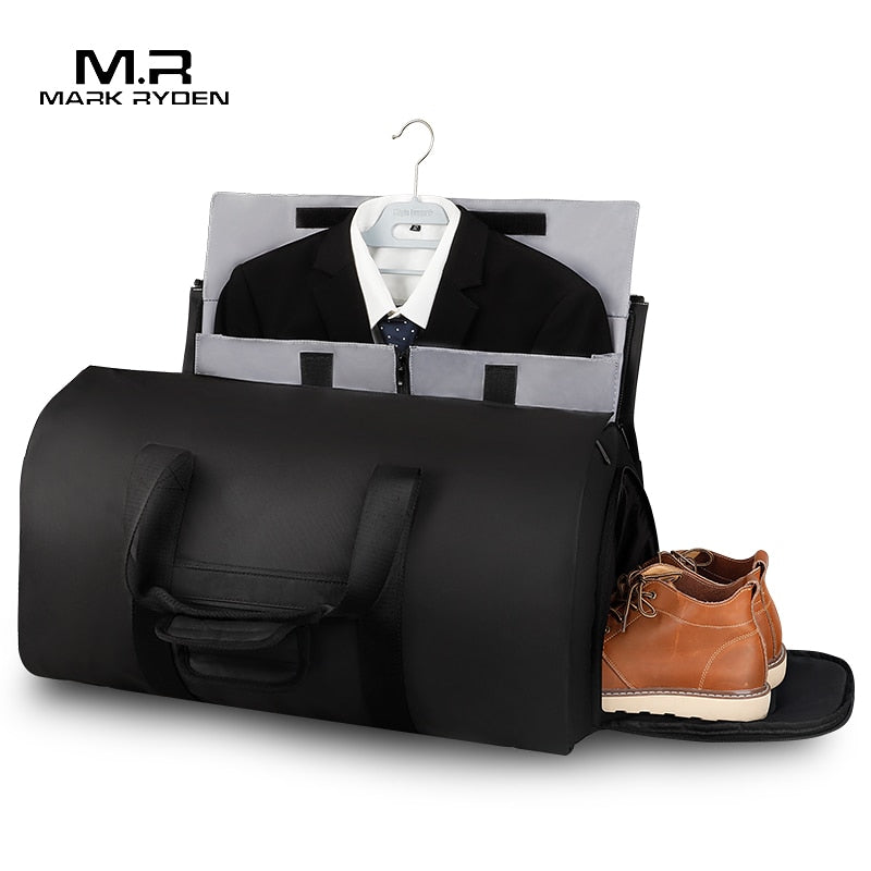 Mark Ryden Multifunction Suit Storage Travel Bag Large Capacity Men Waterproof Duffle Bag for Trip Hand Bags with Shoe Pouch - foodandtravelers