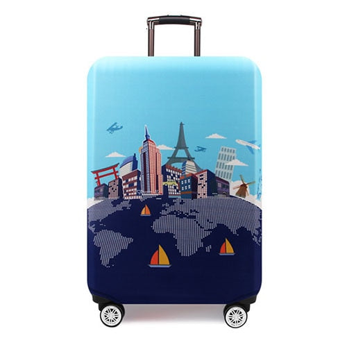 Thicker Travel Luggage Protective Cover Suitcase Case Travel Accessorie Baggag Elastic Luggage Cover Apply to 18-32inch Suitcase