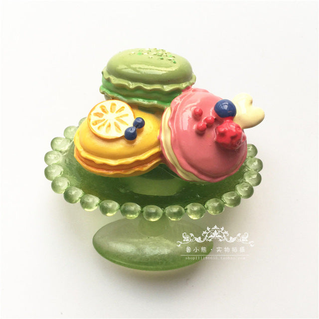 3D Resin Simulation Food Fridge 3D Magnet Afternoon Tea Souvenir Kitchen Tool Fridge Decoration Message Post Sticker - foodandtravelers