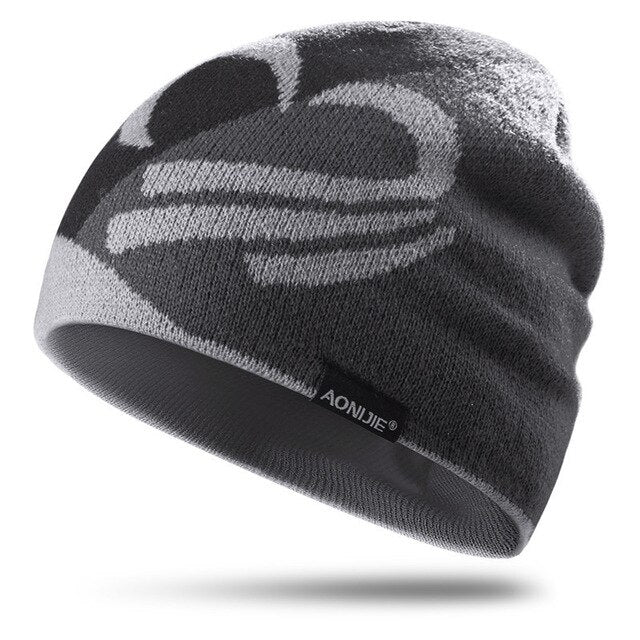 Outdoor winter Cold Protection Warm Sports Knit Cap Beanie Hat For mountaineering Running Marathon Travelling Cycling Camping - foodandtravelers