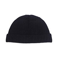 Short dome knit hat solid color student autumn and winter wool hat men cool fashion personality wild simple leisure travel