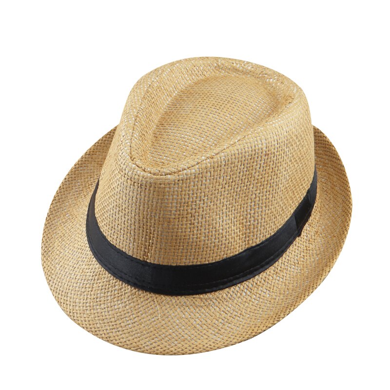 Women Men Jazz Straw Hat Fashion Unisex Cowboy Casual Gangster Cap Male Female Panama Travel Sun Summer Beach Hats CP0177