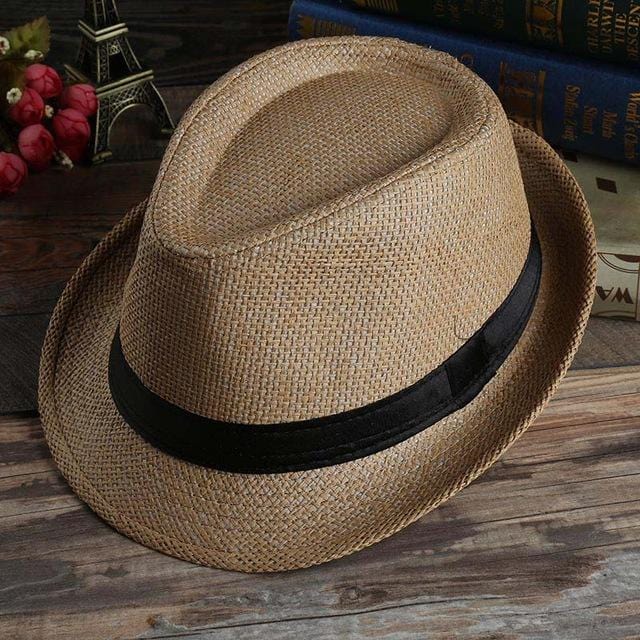 Women Men Jazz Straw Hat Fashion Unisex Cowboy Casual Gangster Cap Male Female Panama Travel Sun Summer Beach Hats CP0177