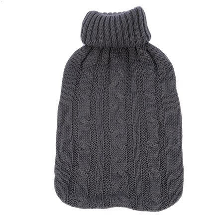 Portable 2000ml Hot Water Bottles Bag Cover Knitted Winter Warm Hand Warmer Water Bag Covers Clothes - foodandtravelers