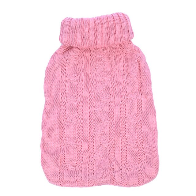 Portable 2000ml Hot Water Bottles Bag Cover Knitted Winter Warm Hand Warmer Water Bag Covers Clothes - foodandtravelers