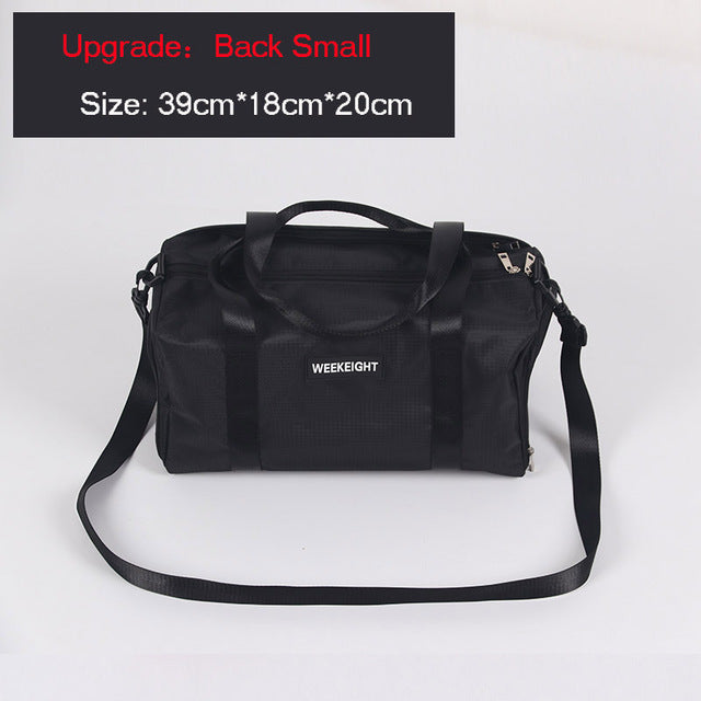 Large Capacity Women's Travel Bag Foldable Men's Trip Duffle Bag Waterproof Oxford Cloth Luggage Handbag Shoulder Crossbody Tote - foodandtravelers