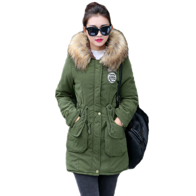 New Long Parkas Women Winter Jacket Coat Hooded Thick Cotton Warm Jacket Womens Outwear Parkas Female Plus Size Fur Winter Coats - foodandtravelers