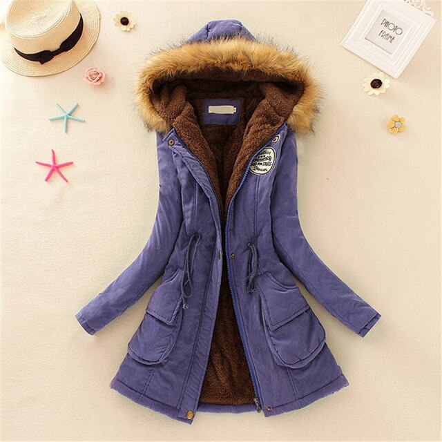 New Long Parkas Women Winter Jacket Coat Hooded Thick Cotton Warm Jacket Womens Outwear Parkas Female Plus Size Fur Winter Coats - foodandtravelers