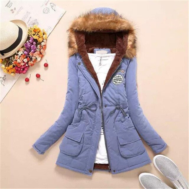 New Long Parkas Women Winter Jacket Coat Hooded Thick Cotton Warm Jacket Womens Outwear Parkas Female Plus Size Fur Winter Coats - foodandtravelers