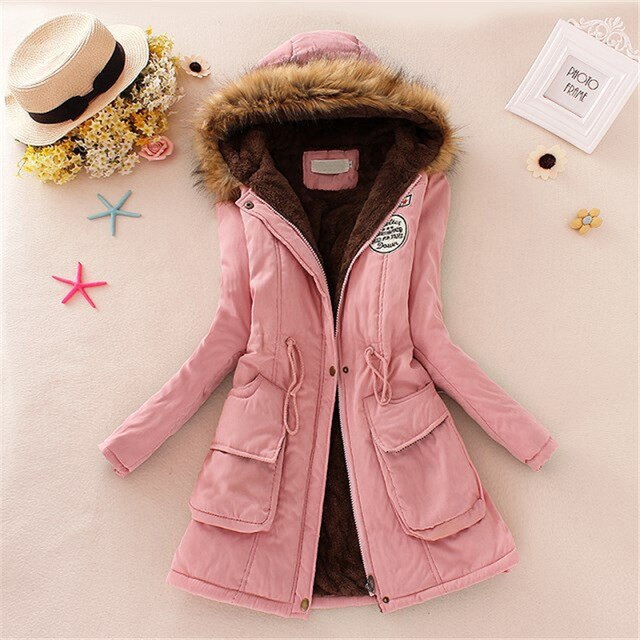 New Long Parkas Women Winter Jacket Coat Hooded Thick Cotton Warm Jacket Womens Outwear Parkas Female Plus Size Fur Winter Coats - foodandtravelers