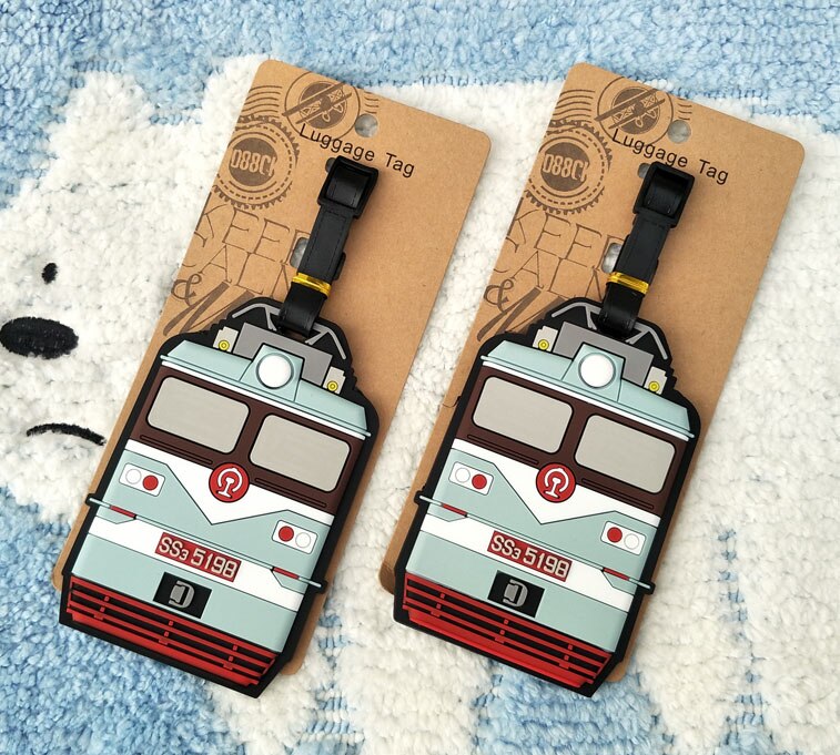 IVYYE Old Train Anime Travel Accessories Luggage Tag Suitcase ID Address Portable Tags Holder Baggage Labels New - foodandtravelers