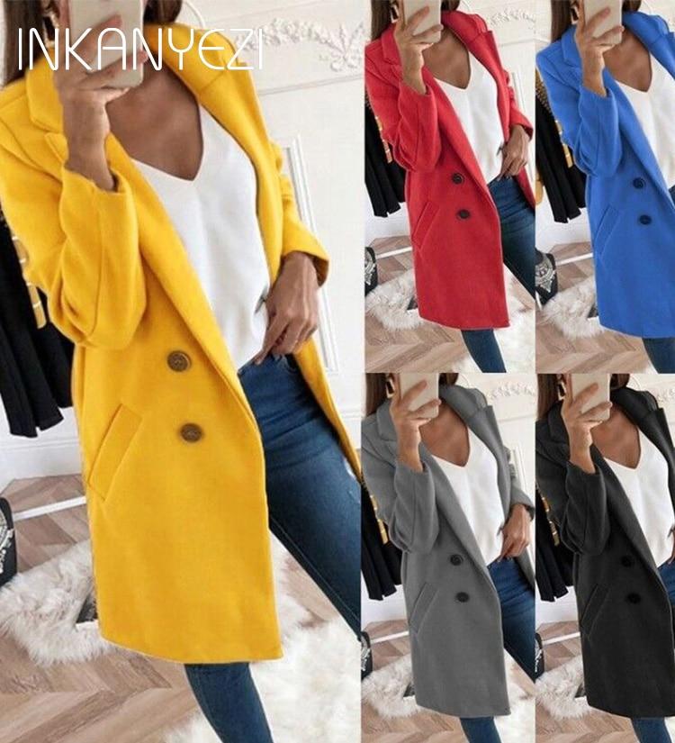 2019 new Overcoats 2019 Autumn Winter Long Sleeve Lapel sweater Women Plus Size XXXL Casual Oversize Outwear Jackets Coat -85 - foodandtravelers