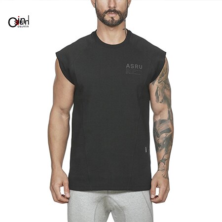 Osunlin Men's Solid Camouflage Short Sleeve Tee O Neck Casual Breathable Slim Fit Quick-Drying Fitness Tank Tops - foodandtravelers