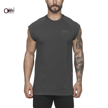 Osunlin Men's Solid Camouflage Short Sleeve Tee O Neck Casual Breathable Slim Fit Quick-Drying Fitness Tank Tops - foodandtravelers