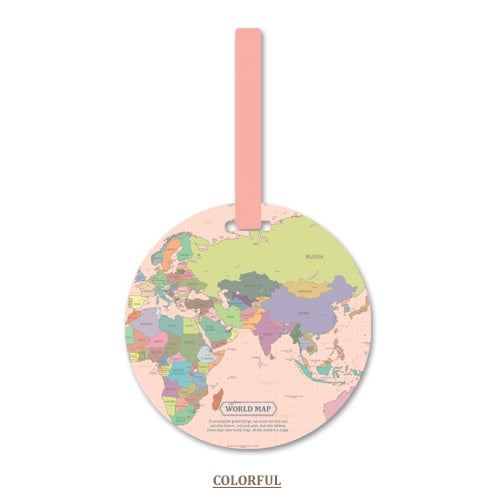 Fashion Map Luggage Tag Women Travel Accessories Silica Gel Suitcase ID Address Holder Baggage Boarding Tag Portable Label Bag - foodandtravelers