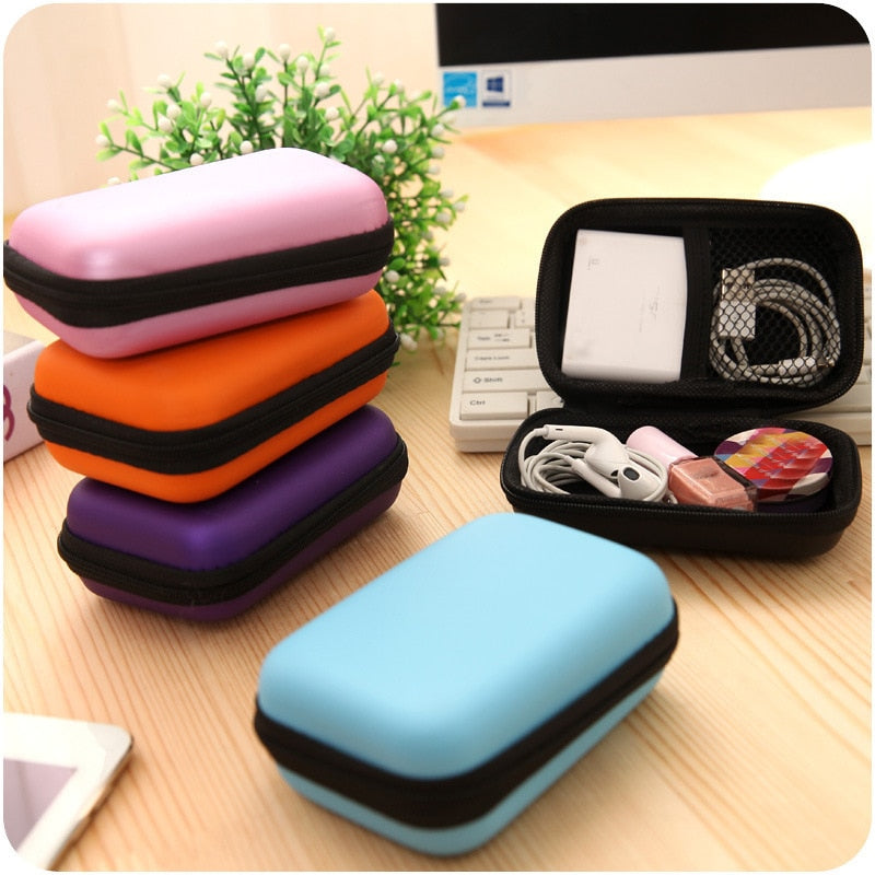 eTya New Portable Travel Electronic SD Card USB Cable Earphone Phone Charger Accessories Bags for Phone Data Organizer Bag Case - foodandtravelers