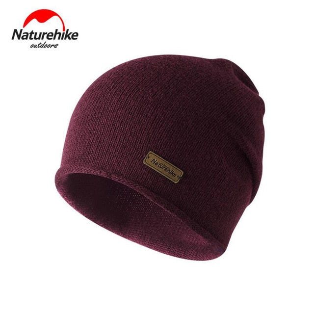 Naturehike Winter Hat Wool Knit Beanies Warm Camping Outdoor Travel Hiking Cap Women's Men's Windproof Hats Sports Winter Caps - foodandtravelers